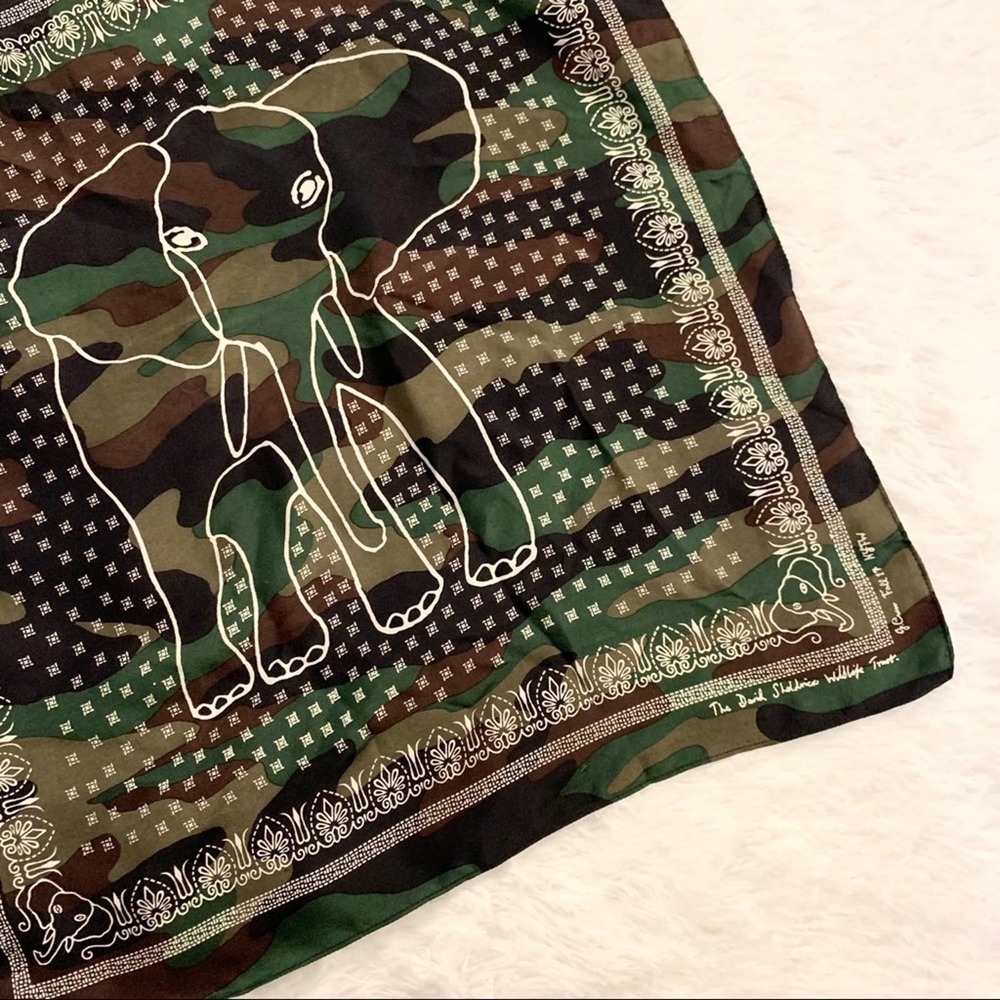 J.Crew NYFW Fall 2017 Bandana Scarf Camouflage